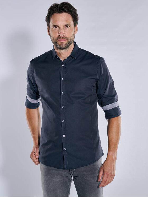 engbers Herren Langarm-Hemd "My Favorite" Blau 36310