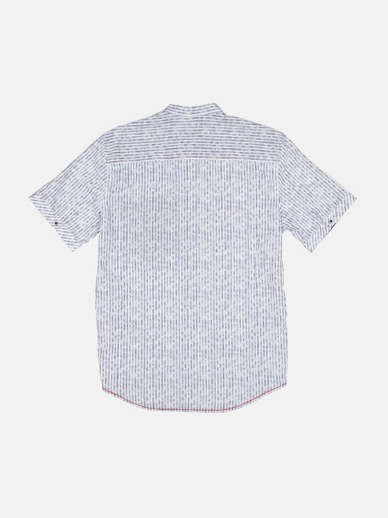 engbers Herren Kurzarm-Hemd gestreift Blau 34658