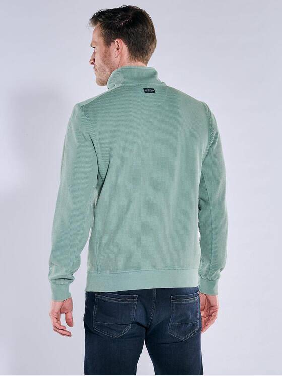 engbers Herren Sweatshirt mit Stehkragen Petrolblau 39688