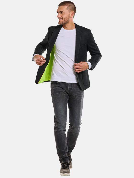 emilio adani Herren Freizeit-Sakko slim fit Schwarz 34070