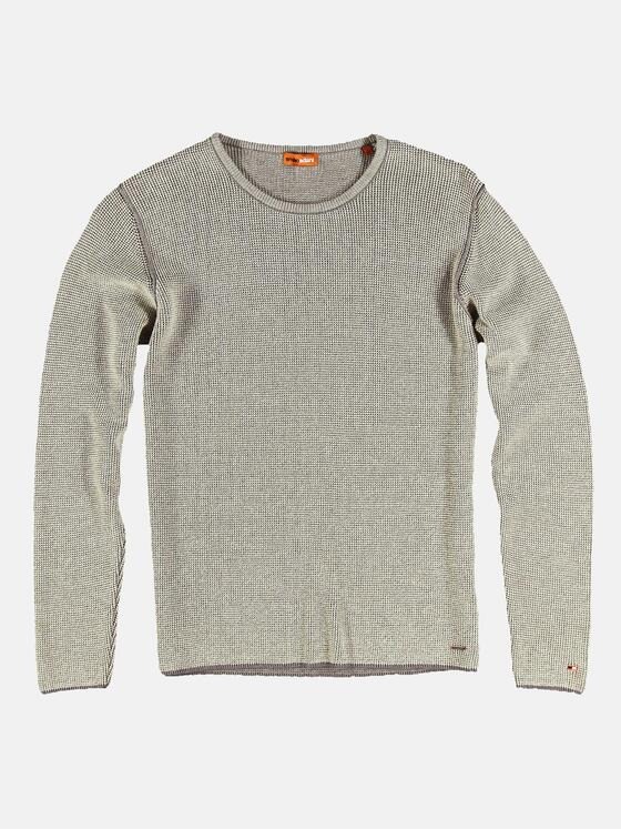 emilio adani Herren Strick-Pullover rundhals Beige 32160