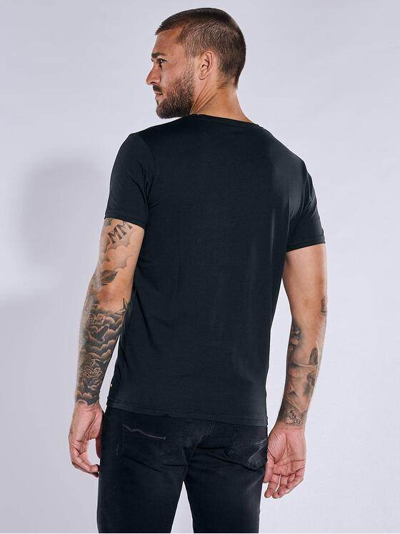 emilio adani Herren Basic-Shirt "My Favorite" Schwarz 35989