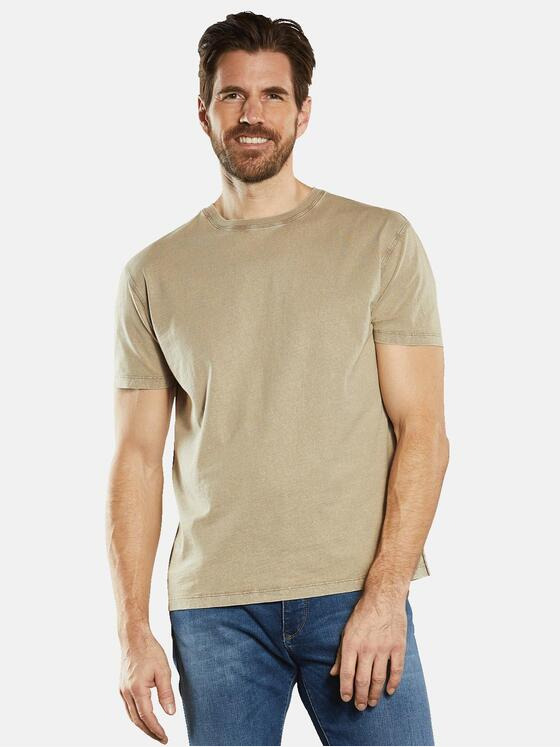 engbers Herren T-Shirt strukturiert Braun 34536