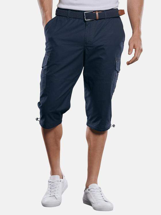 engbers Herren Funktionale Capri-Hose mit Cargo Taschen Marineblau 29842
