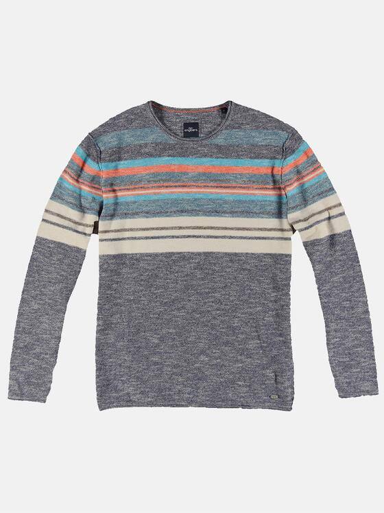 engbers Herren Pullover gestreift Saphirblau 31961