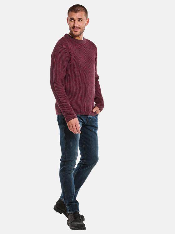 emilio adani Herren Rundhals Pullover Rot 33846