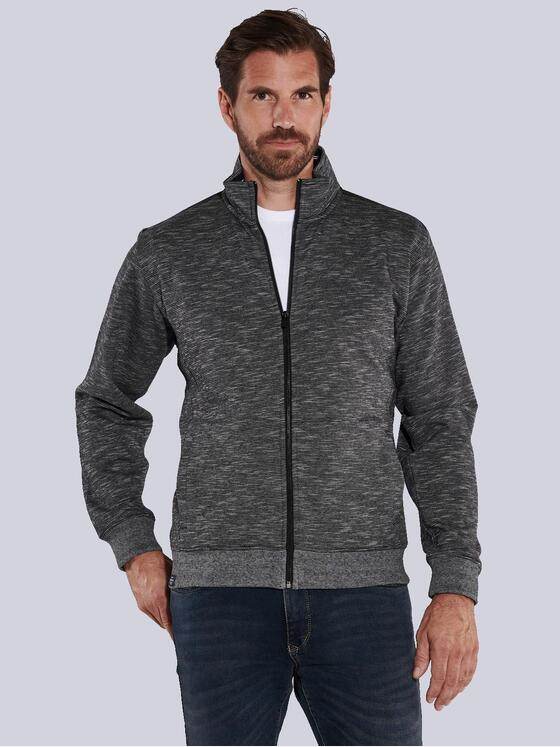 engbers Herren Sweatjacke mit Stehkragen Grau 35738