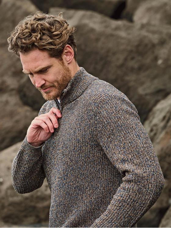 engbers Herren Pullover mit Troyerkragen Mehrfarbig 35551