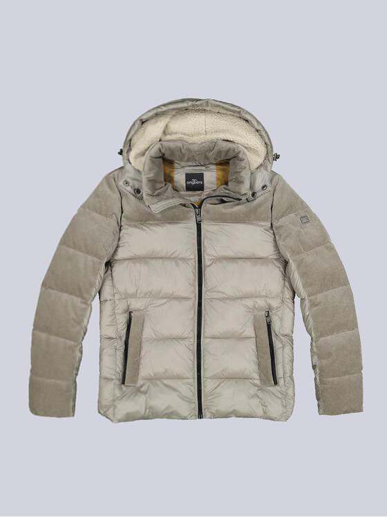 engbers Herren Jacke mit abnehmbarer Kapuze Beige 33536