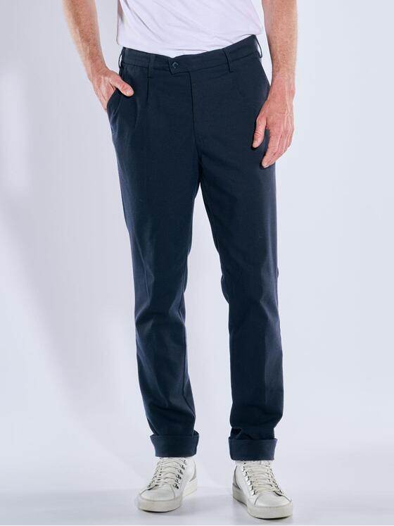 ENGBERS GERMANY Herren Hose in innovativer Wolloptik Saphirblau 39620