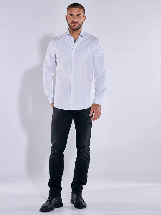 emilio adani Herren Langarm-Hemd "My Favorite" Blau 36207