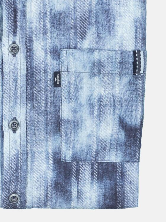 engbers Herren Kurzarm-Hemd regular Blau 35168