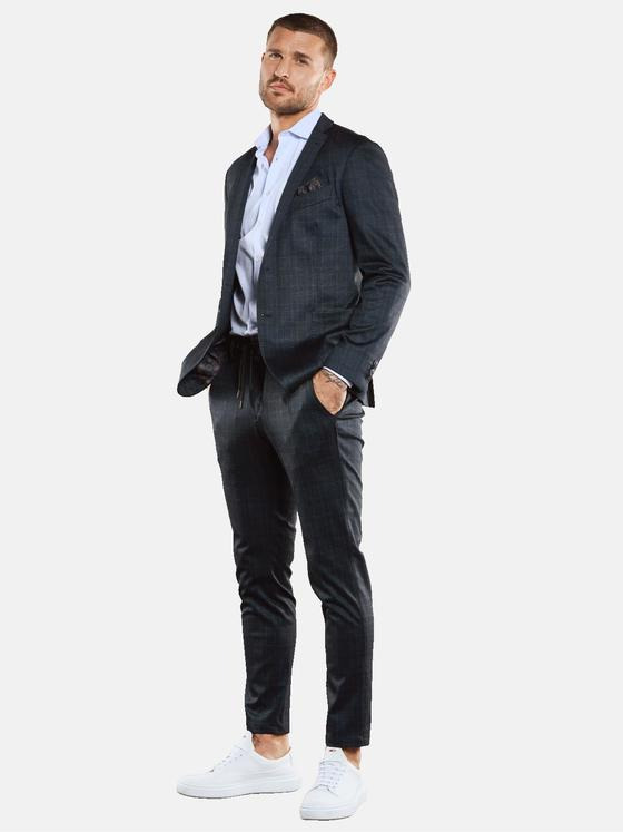 emilio adani Herren Sakko dezent kariert Blau 33684