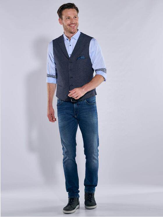 engbers Herren Sakko-Weste strukturiert Saphirblau 38122