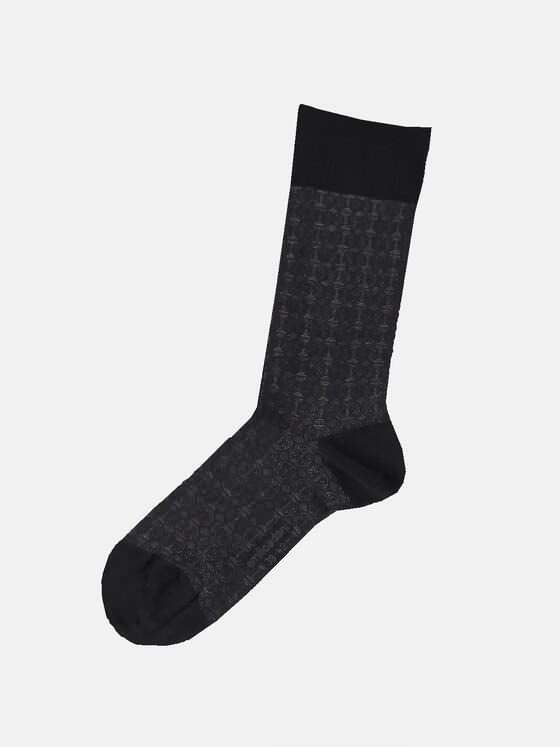 emilio adani Herren Formstabile Socken Schwarz 30620