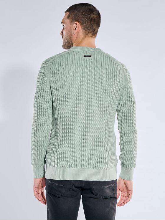 emilio adani Herren Rundhals Pullover Hellgruen 40046