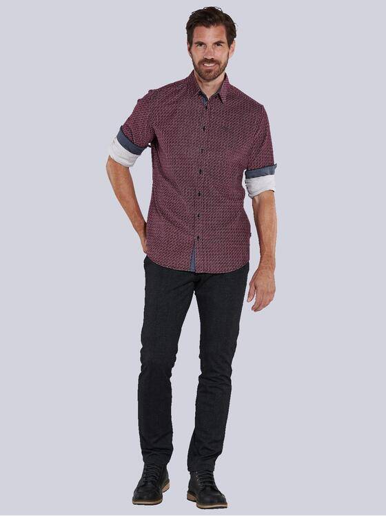 engbers Herren Langarm-Hemd aus Baby-Cord Rot 35605