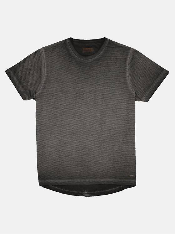 emilio adani Herren T-Shirt gestreift Grau 32764