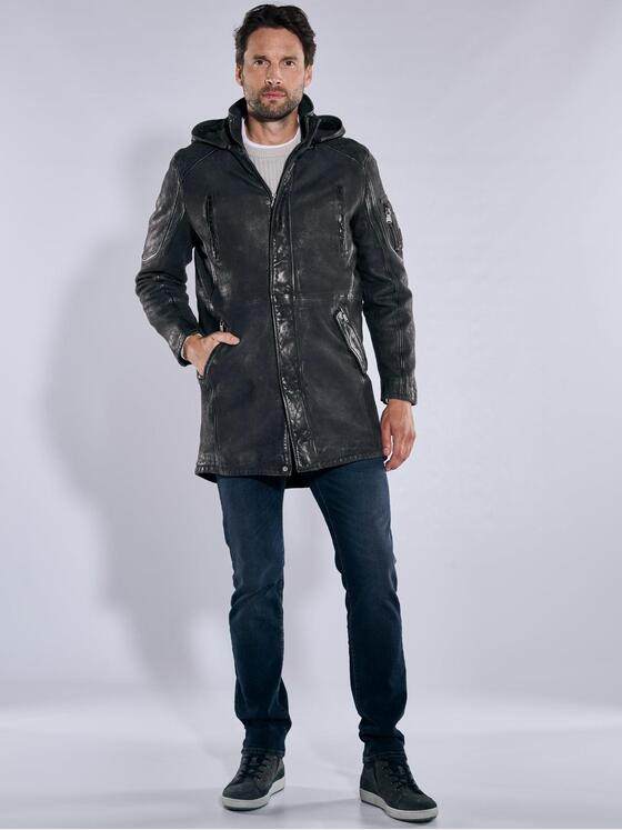 engbers Herren Lederjacke regular Schwarz 37418