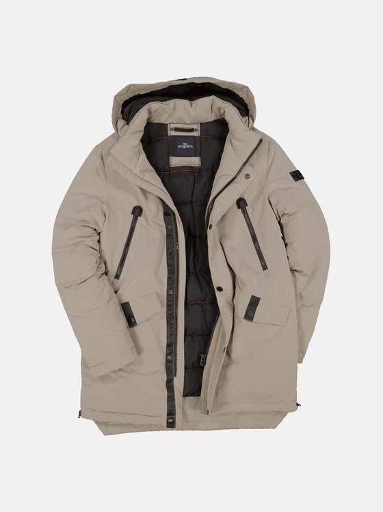 engbers Herren Jacke mit abnehmbarer Kapuze Beige 33562