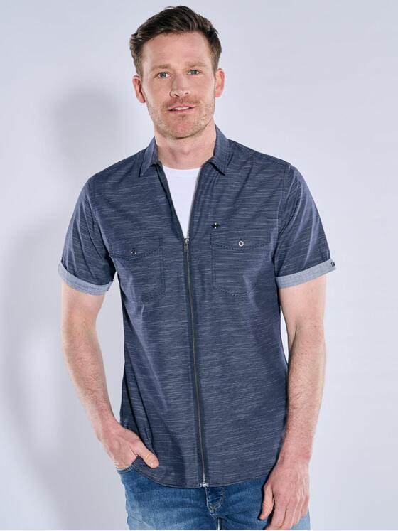 engbers Herren Kurzarm-Hemd uni Marineblau 38775