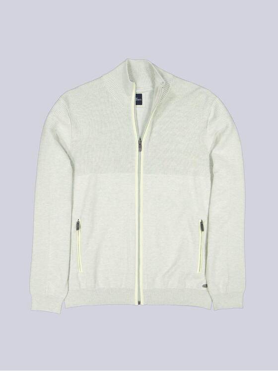 engbers Herren Cardigan strukturiert Hellgruen 38561