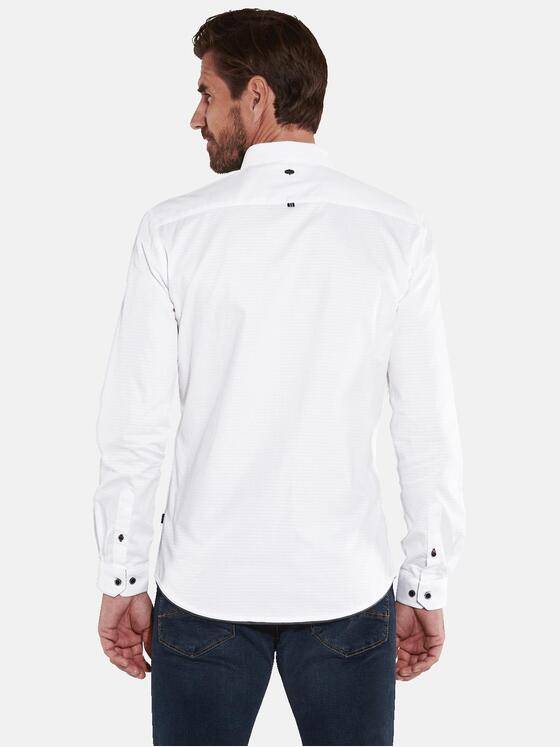 engbers Herren Langarm-Hemd uni Weiß 35797