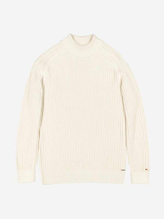 emilio adani Herren Pullover regular Weiß 37611