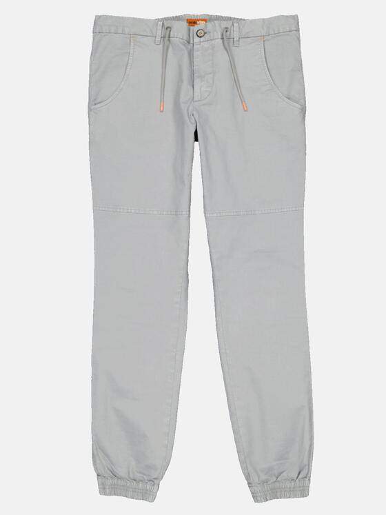 emilio adani Herren Hose mit Tunnelzug Grau 32755