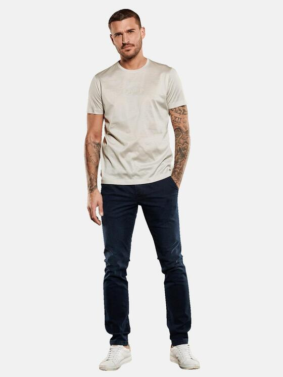emilio adani Herren T-Shirt uni Grau 35025