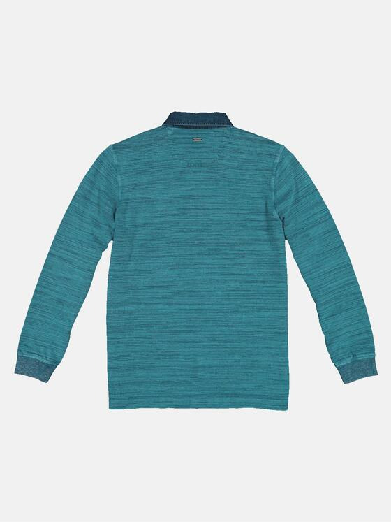 engbers Herren Polo-Shirt langarm Türkis 32706