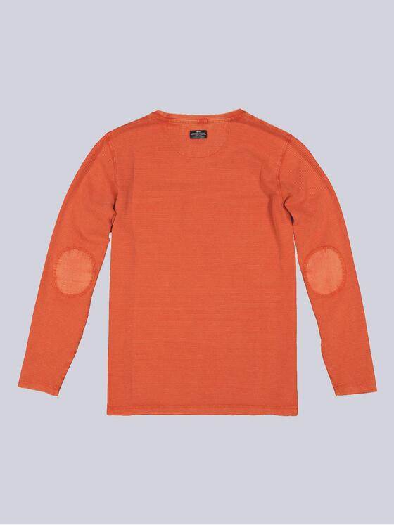 engbers Herren Langarm-Shirt strukturiert Orange 34164