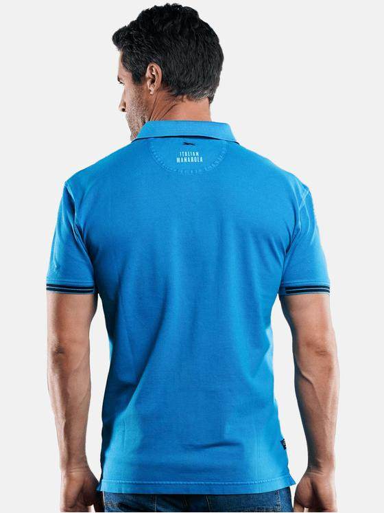 engbers Herren Sommerliches Poloshirt Tuerkis 29236