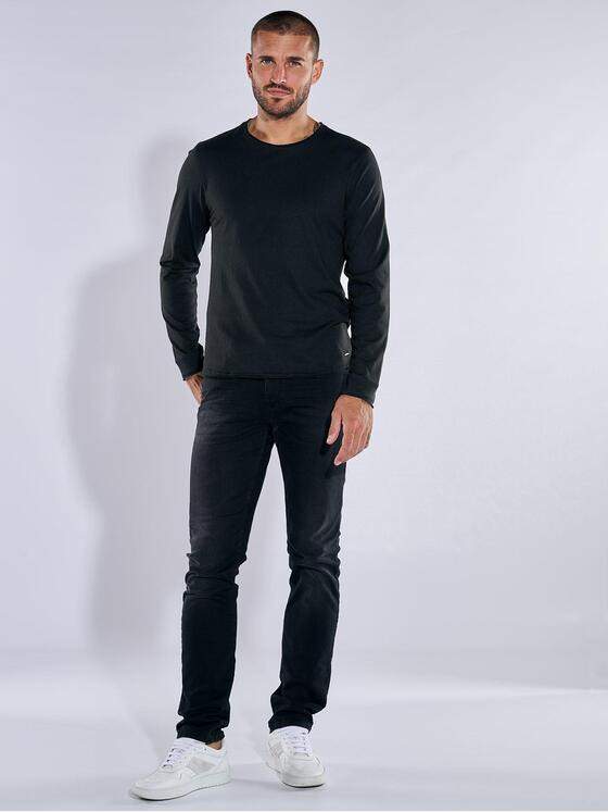 emilio adani Herren Langarm-Shirt "My Favorite" Schwarz 35662