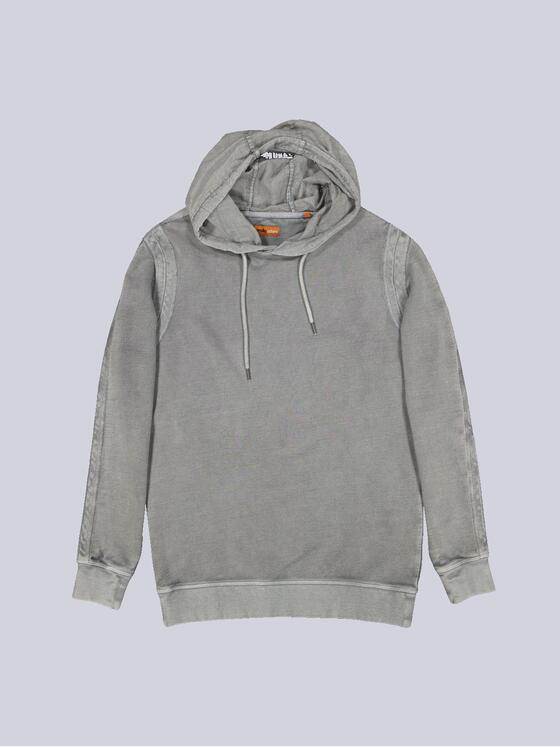 emilio adani Herren Pullover mit Kapuze Grau 36888