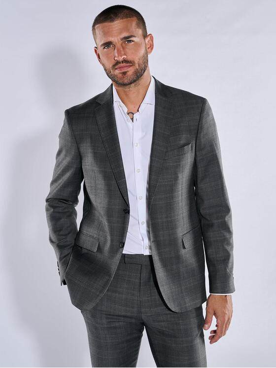emilio adani Herren Anzug-Sakko slim fit Grau 37811