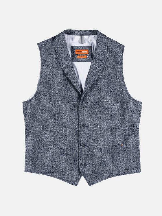 emilio adani Herren Die Sommerweste Blau 30646