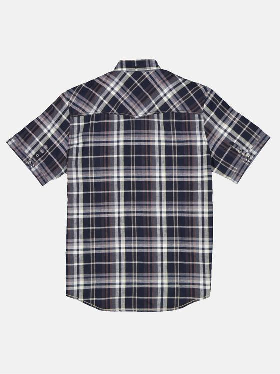 engbers Herren Kurzarm-Hemd kariert Marineblau 33072