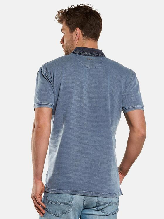 engbers Herren Polo-Shirt strukturiert Saphirblau 33143