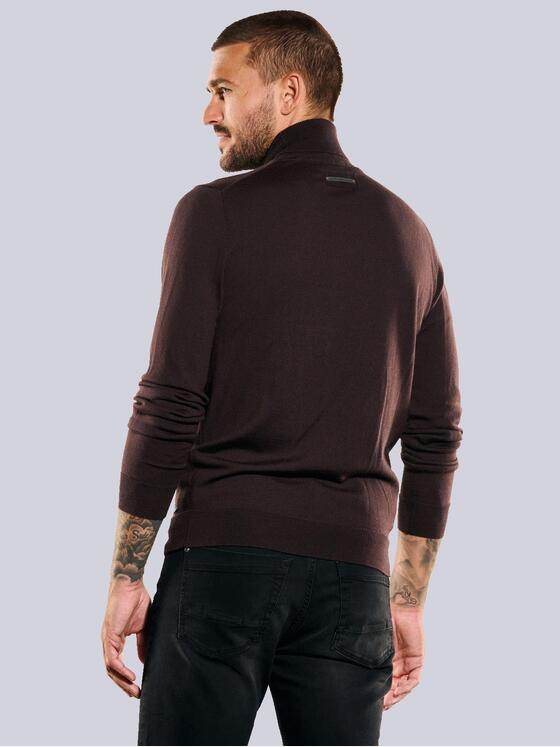 emilio adani Herren Pullover mit Rollkragen Rot 35732