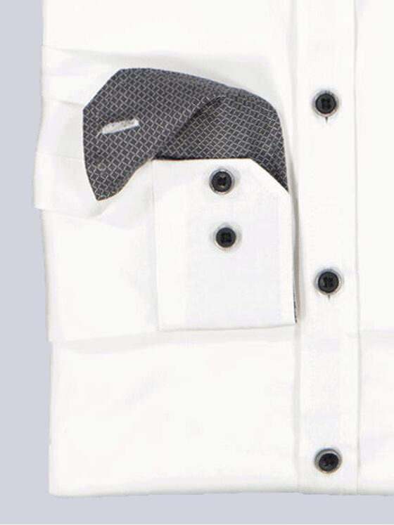 emilio adani Herren Langarm-Hemd "My Favorite" Reinweiss 34059