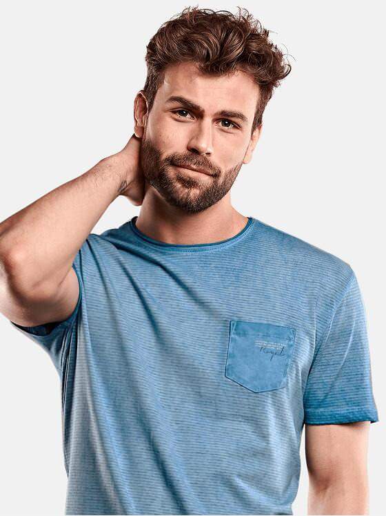 engbers Herren Rundhals T-Shirt Türkis 27608