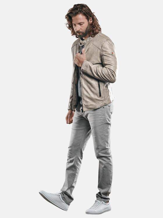 emilio adani Herren Sportive Bikerjacke Beige 29139