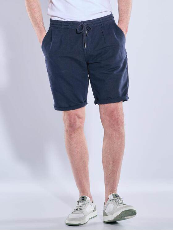 engbers Herren Chino-Bermuda mit Tunnelzug Marineblau 38941