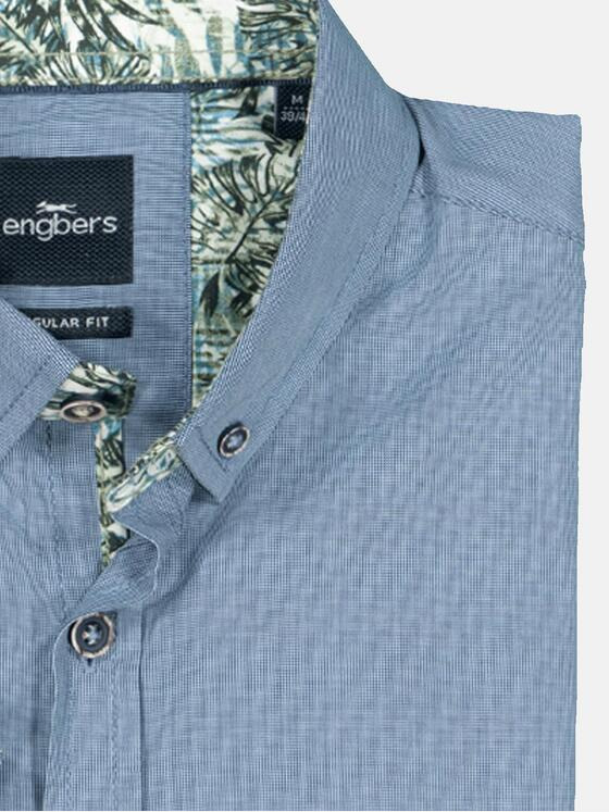 engbers Herren Kurzarm-Hemd regular Blau 36876