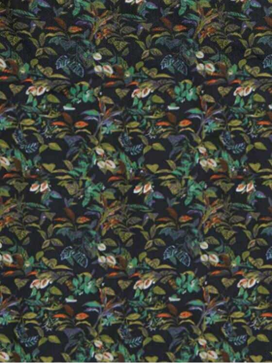 engbers Herren Kurzarm-Hemd mit Floralprint Oliv 33442