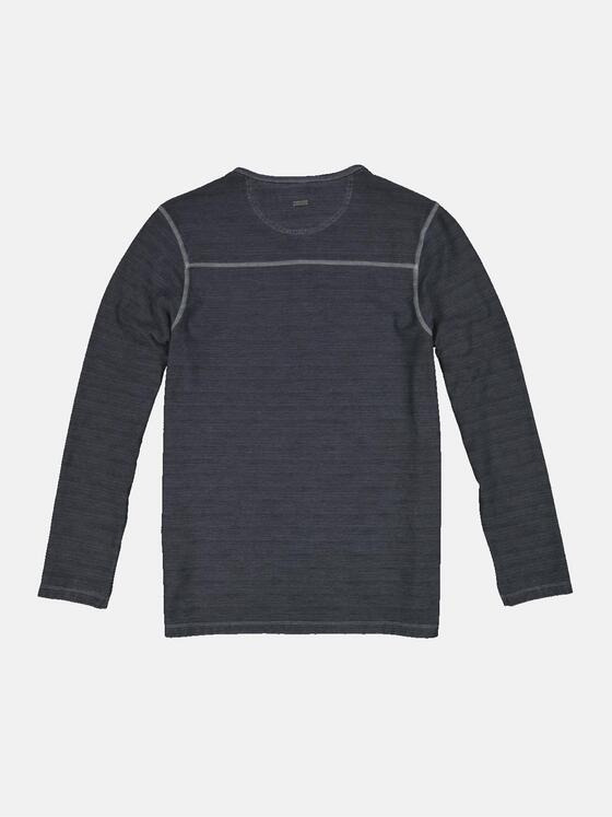 engbers Herren Langarm-Shirt uni Blau 35313
