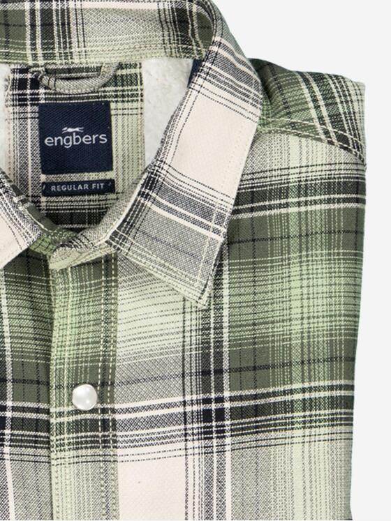 engbers Herren Overshirt kariert Grün 37396