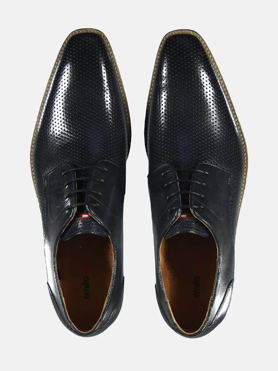 emilio adani Herren Business Derby Schuh Blau 29168