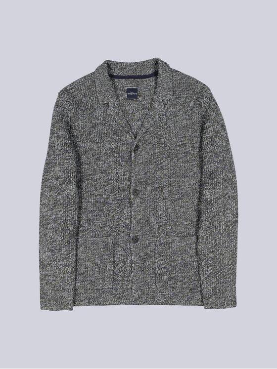 engbers Herren Stricksakko meliert Oliv 39446